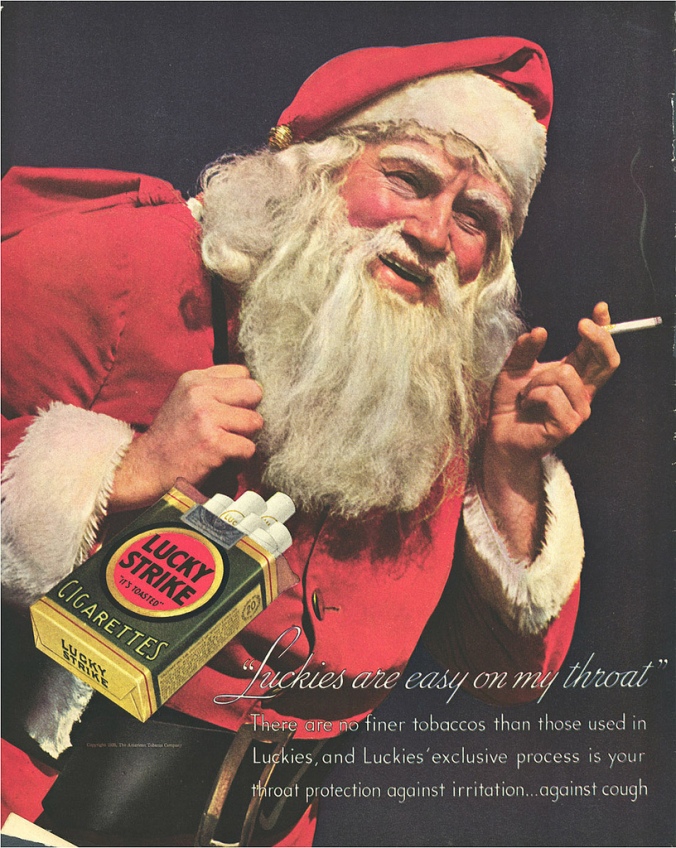 Vintage Santa Claus Cigarette Ads (1)